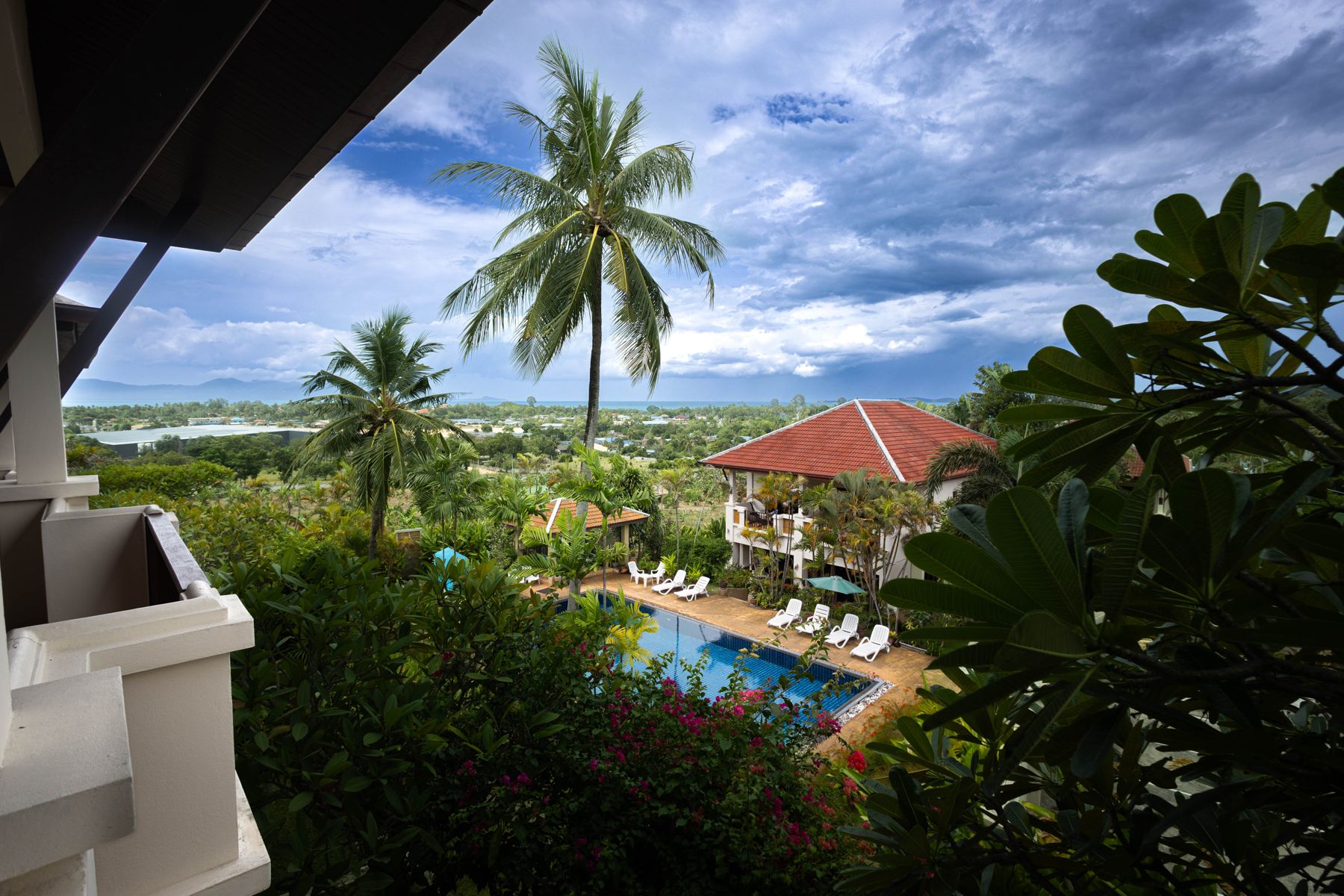 Sea view from a villa balcony