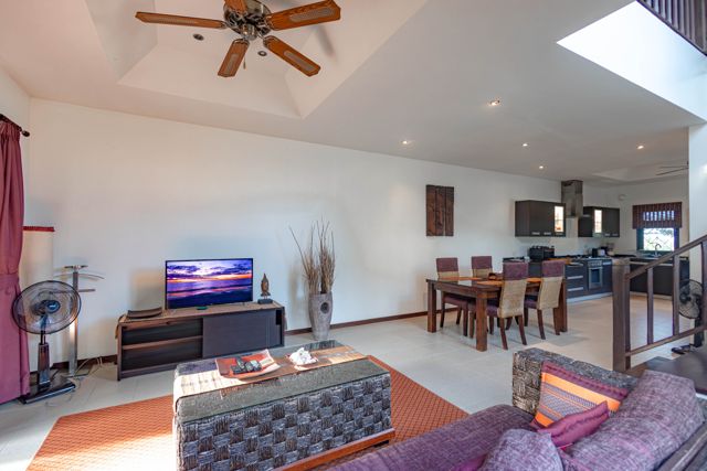 Open-plan living and dining